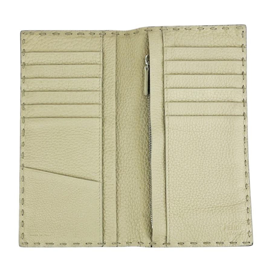 フェンディ □美品□ セレリア 二つ折り 長財布 ウォレット ステッチ