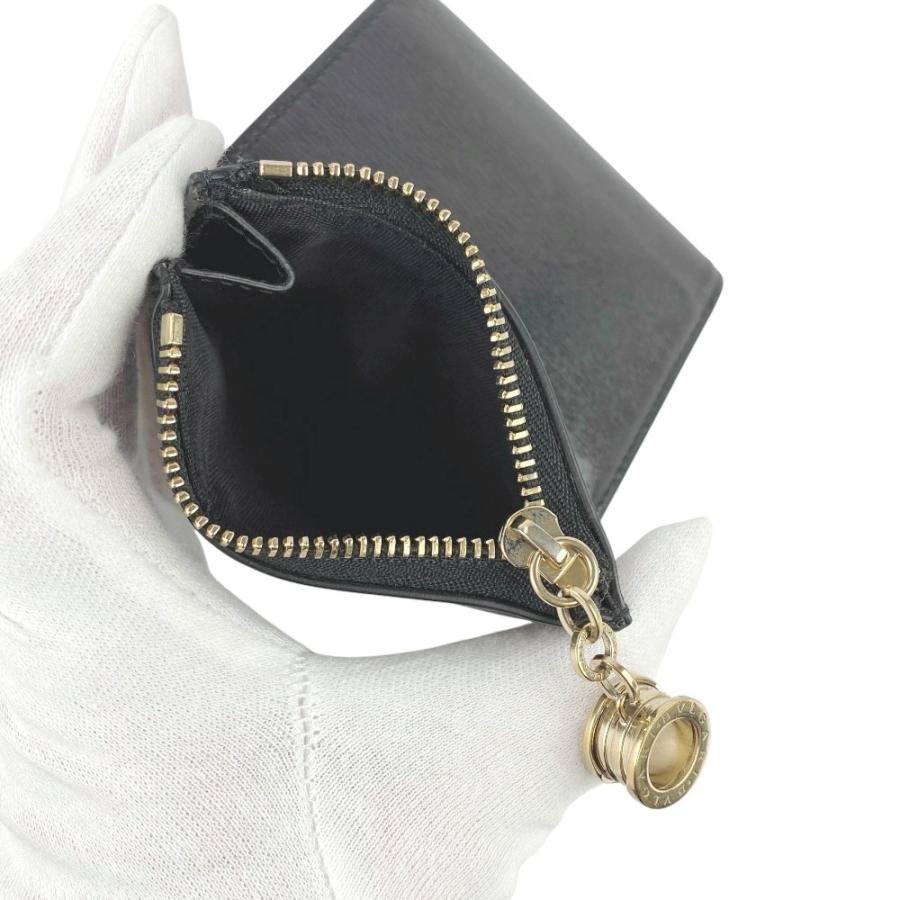 ブルガリ ■美品■ ビーゼロワン B-zero1 三つ折り財布 コンパクトウォレット ロゴ レザー ブラック ゴールド 箱 【538391】7 |  | 07