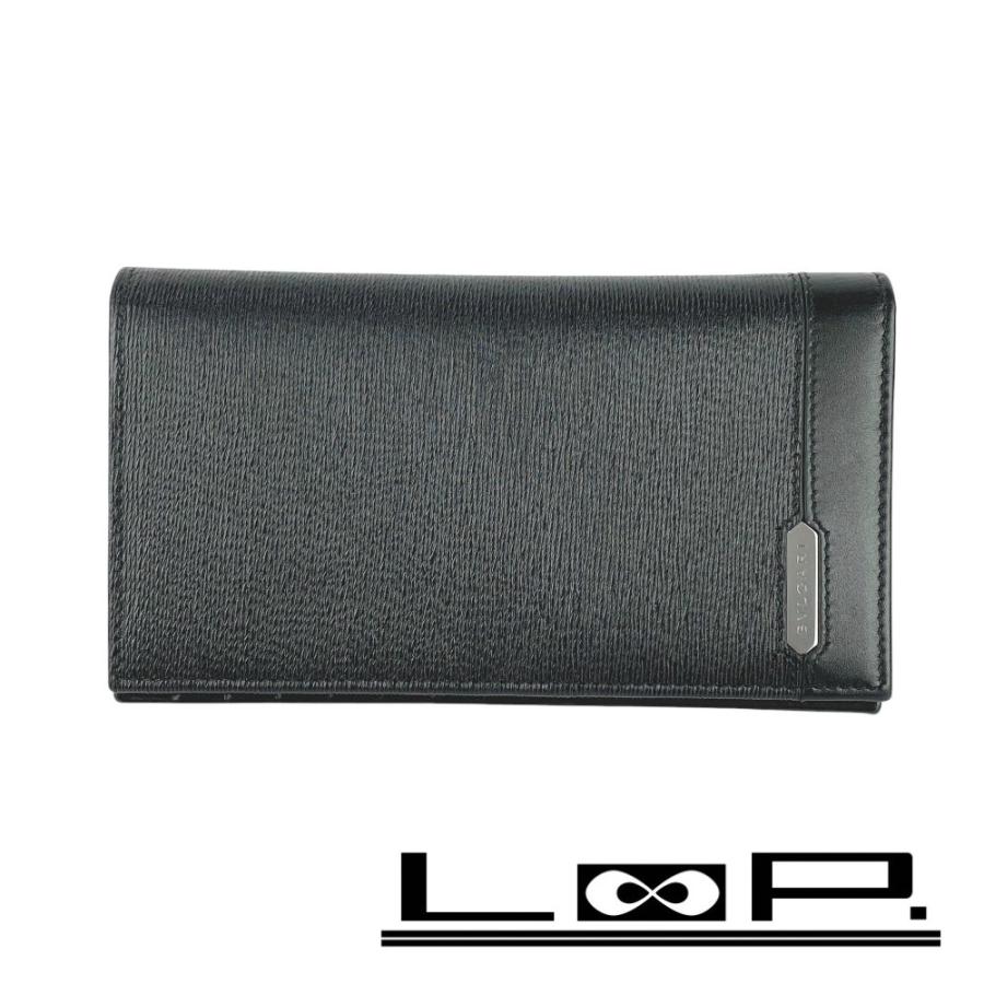 ブルガリ ■新同■ セルペンティ スカリエ マン 二つ折り 長財布 ウォレット ロゴプレート レザー ブラック 282852 BLK 箱 【538506】7 | 