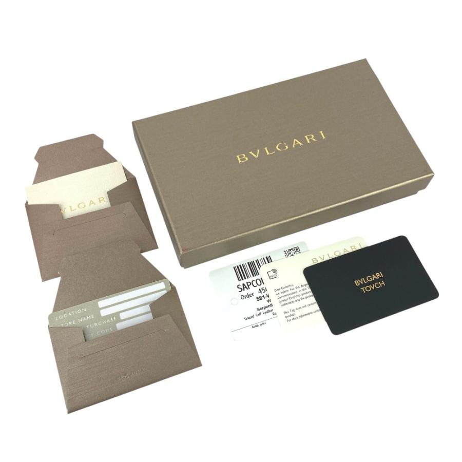 ブルガリ ■新同■ セルペンティ スカリエ マン 二つ折り 長財布 ウォレット ロゴプレート レザー ブラック 282852 BLK 箱 【538506】7 |  | 09