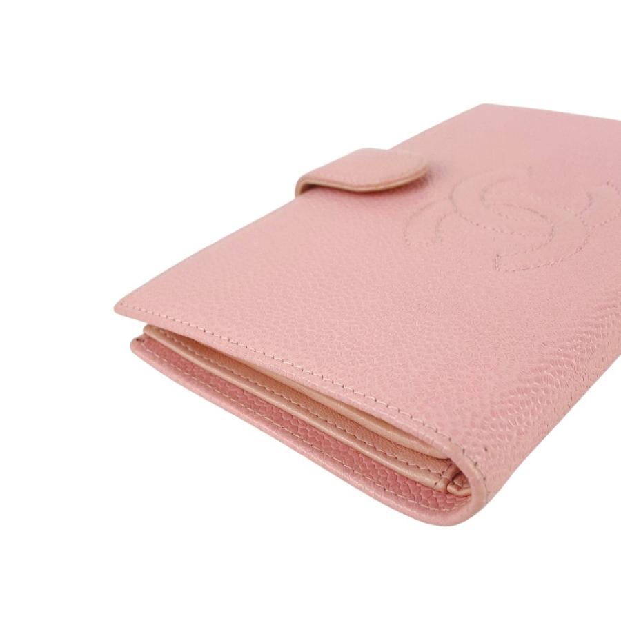 シャネル ■中古■ 二つ折り長財布 ウォレット がま口 ココマーク キャビアスキン ピンク A13498 箱 【538667】7 |  | 02