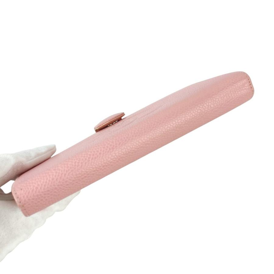 シャネル ■中古■ 二つ折り長財布 ウォレット がま口 ココマーク キャビアスキン ピンク A13498 箱 【538667】7 |  | 04