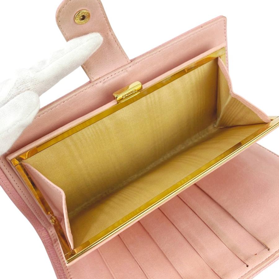 シャネル ■中古■ 二つ折り長財布 ウォレット がま口 ココマーク キャビアスキン ピンク A13498 箱 【538667】7 |  | 07