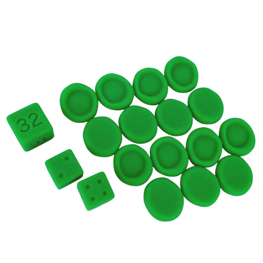 ボッテガヴェネタ ■美品■ バックギャモン ボードゲーム テーブル ホーム パーティー ラバー シリコン グリーン ブラック 箱 【539602】3 |  | 08