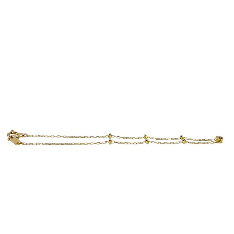 4℃ ■中古■ ヨンドシー　ブレスレット  アクセサリー イエローゴールド ダイヤ K18 750 YG 0.7g【541674】12 |  | 02