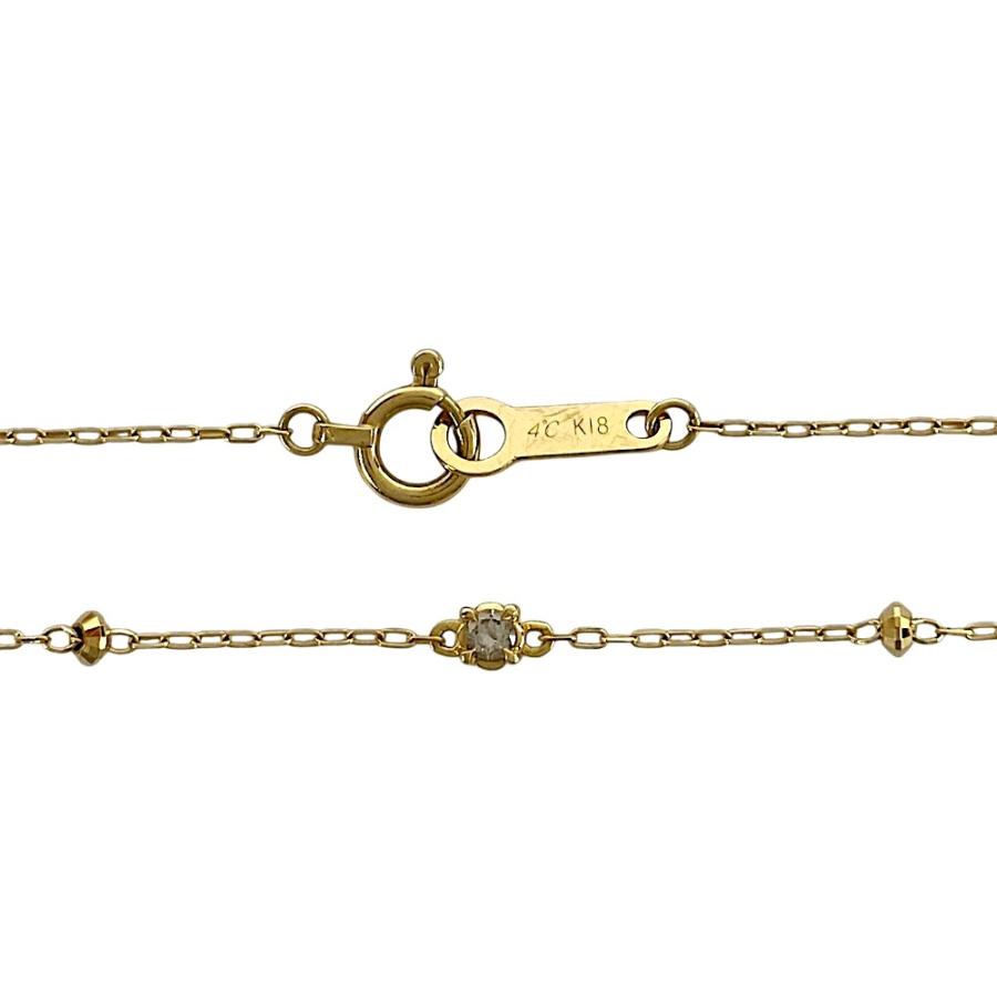 4℃ ■中古■ ヨンドシー　ブレスレット  アクセサリー イエローゴールド ダイヤ K18 750 YG 0.7g【541674】12 |  | 04