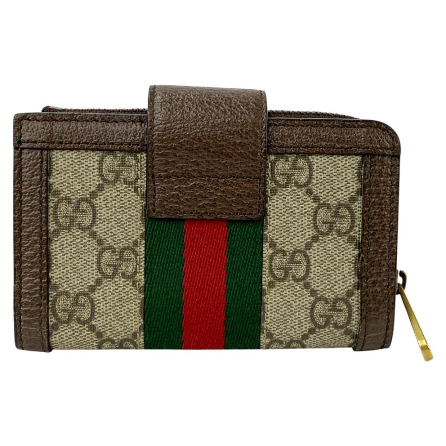 グッチ ■美品■ オフィディア コインケース 小銭入れ 財布 GGスプリーム ベージュ ブラウン 725662 【542879】8 |  | 01