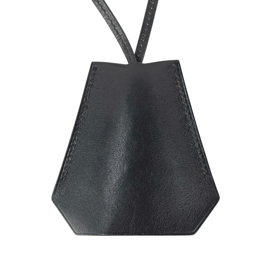 エルメス ■美品■ クロシェット ネックレス クローシュ キーリング ボックスカーフ レザー ブラック □D刻 【543777】7 |  | 01