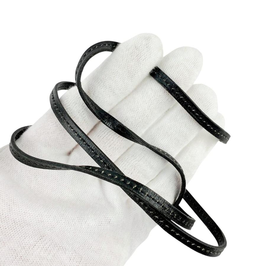 エルメス ■美品■ クロシェット ネックレス クローシュ キーリング ボックスカーフ レザー ブラック □D刻 【543777】7 |  | 09