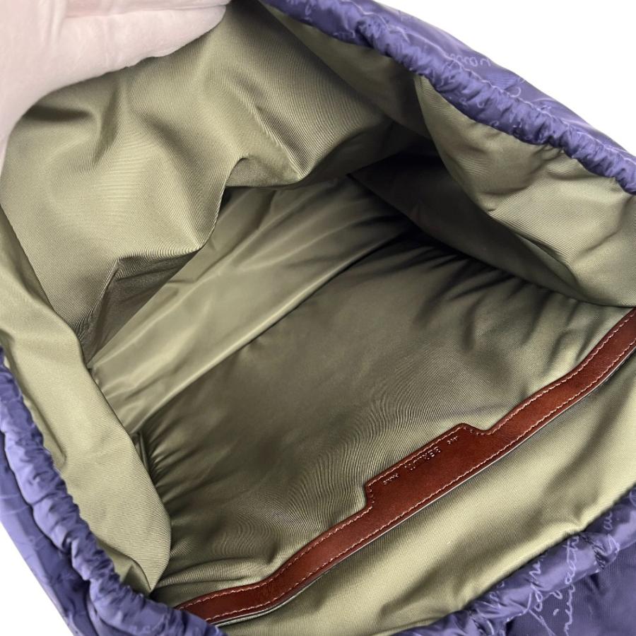 ベルルッティ ■美品■ カリグラフィ リュック バックパック ナイロン レザー ネイビー ブラウン 【545481】10 |  | 06