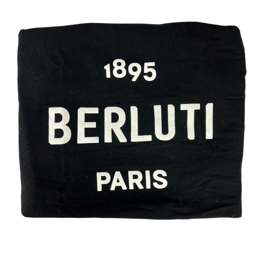 ベルルッティ ■美品■ カリグラフィ リュック バックパック ナイロン レザー ネイビー ブラウン 【545481】10 |  | 09