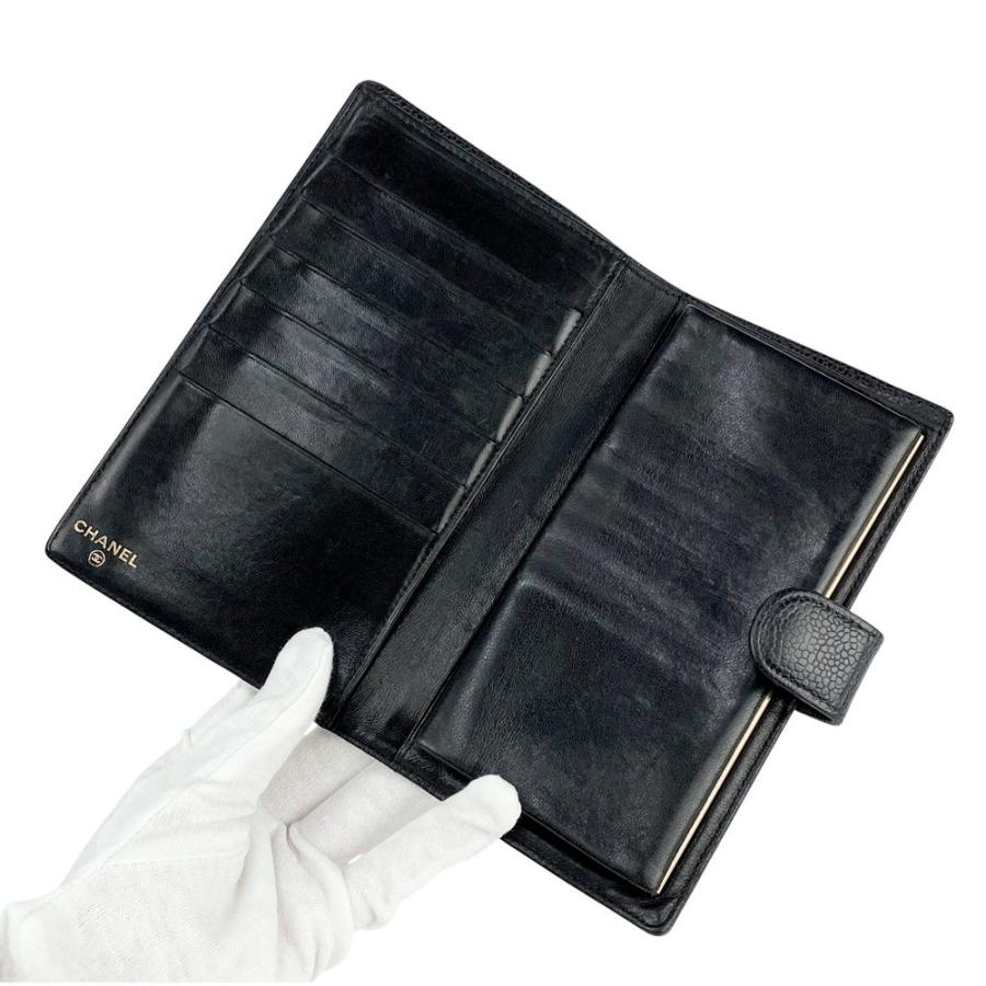 シャネル ■中古■ 長財布 ウォレット ココマーク キャビアスキン ブラック A13498 箱 【546020】13 |  | 06