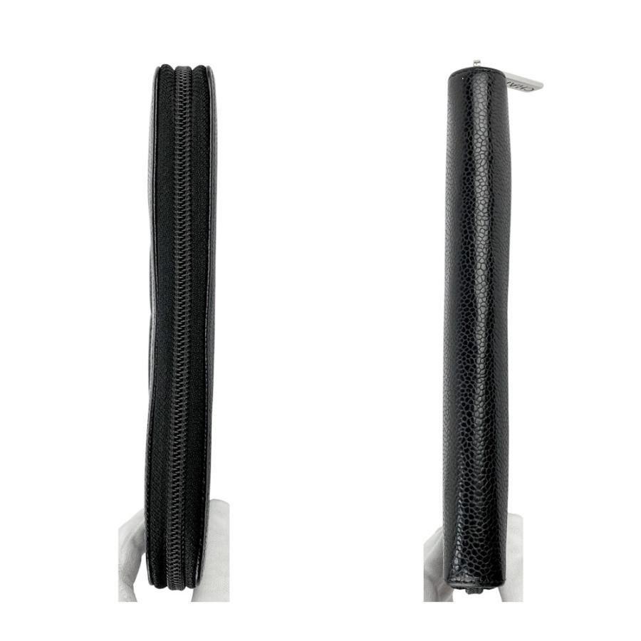 シャネル ■美品■ ラウンド 長財布 ウォレット ココマーク キャビアスキン ブラック A50071 箱 【546082】13 |  | 04