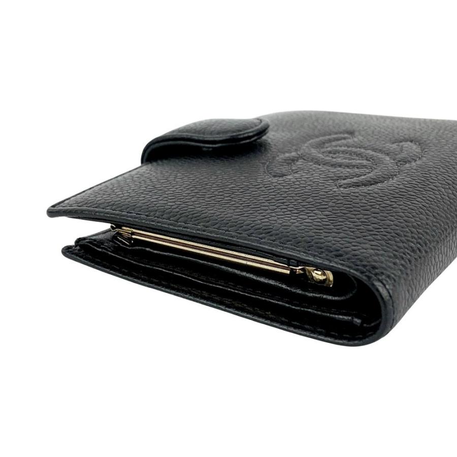 シャネル ■中古■ 二つ折り財布 ウォレット ココマーク キャビアスキン ブラック A13497 箱 【546938】13 |  | 02