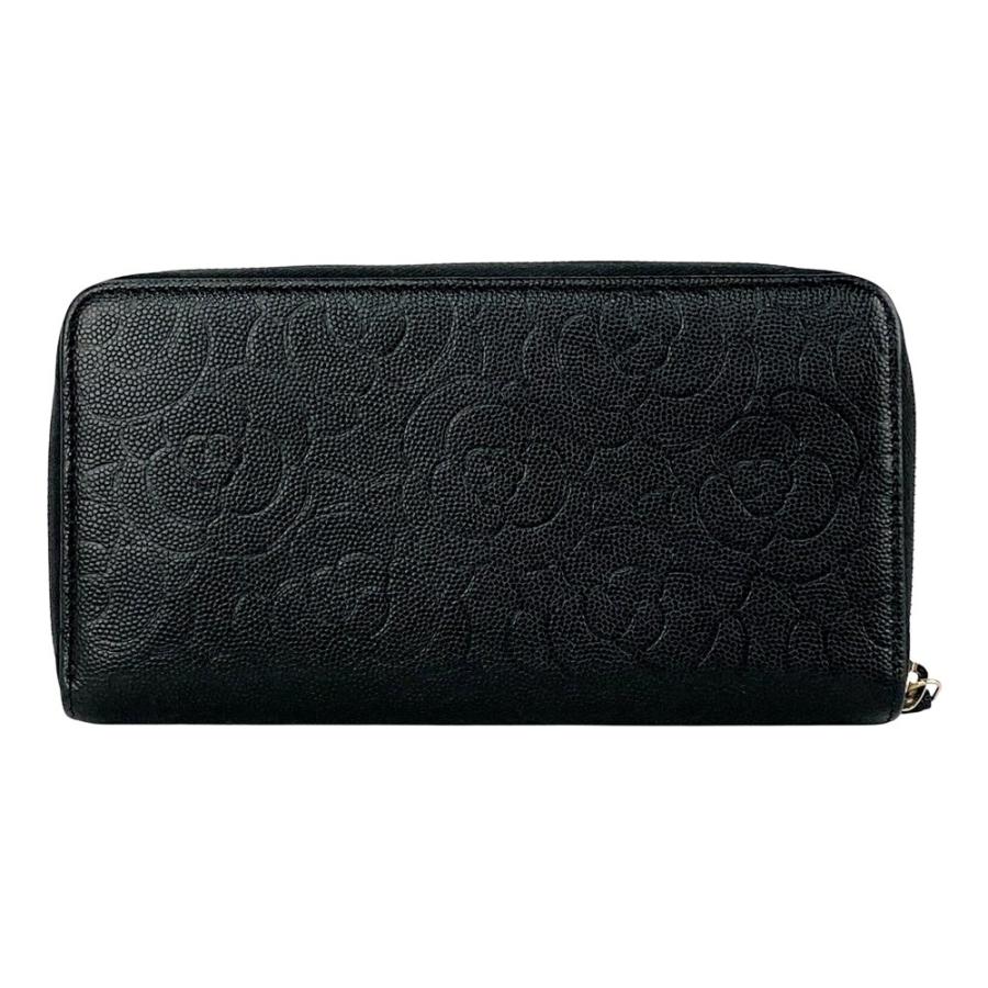 シャネル ■美品■ カメリア 長財布 ウォレット ココマーク レザー ブラック 【548871】13 |  | 01