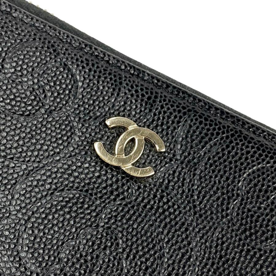 シャネル ■美品■ カメリア 長財布 ウォレット ココマーク レザー ブラック 【548871】13 |  | 08
