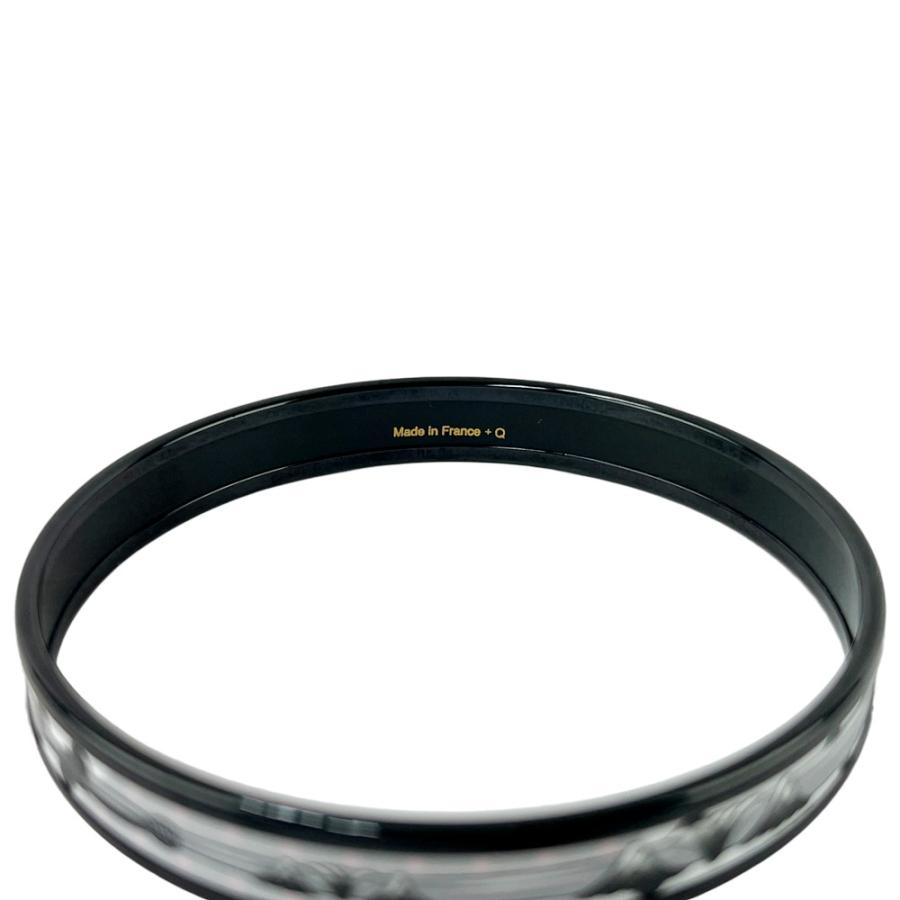 エルメス ■新同■ エマイユ バングル ブレスレット アクセサリー ブラック ホワイト 七宝焼 箱 【549311】8 |  | 04