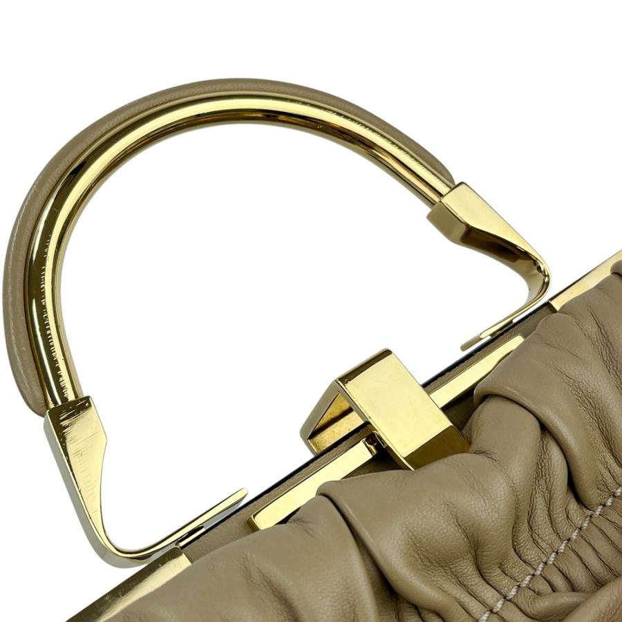 ザンケッティ ■美品■ アムレット パフィー 3WAY チェーン ショルダー ハンド クラッチ バッグ レザー ベージュ 【551154】8 |  | 07