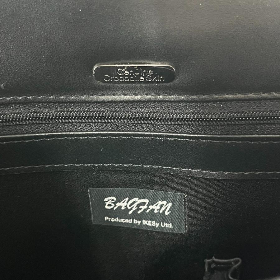 バッグファン ■美品■ ハンド バッグ クロコダイル ブラック シルバー【551178】8 |  | 06