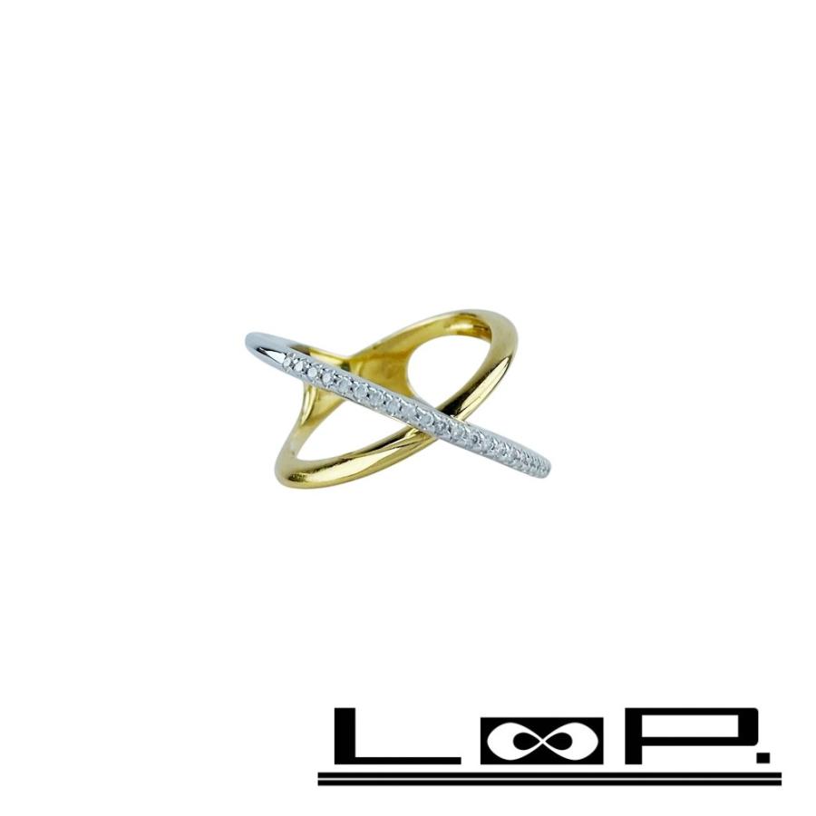 ポンテヴェキオ ■中古■ リング 指輪 アクセサリー イエローゴールド シルバー ダイヤ K18 750 YG WG D0.13ct #13 5.9g 【552885】5 | 