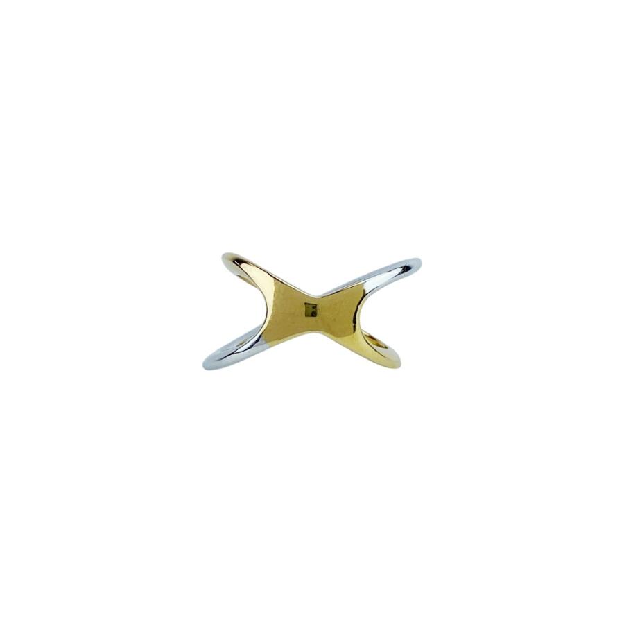 ポンテヴェキオ ■中古■ リング 指輪 アクセサリー イエローゴールド シルバー ダイヤ K18 750 YG WG D0.13ct #13 5.9g 【552885】5 |  | 01