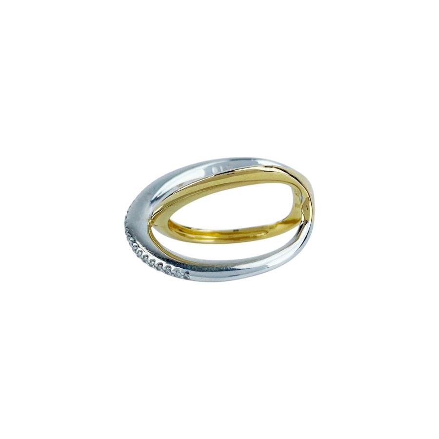 ポンテヴェキオ ■中古■ リング 指輪 アクセサリー イエローゴールド シルバー ダイヤ K18 750 YG WG D0.13ct #13 5.9g 【552885】5 |  | 03