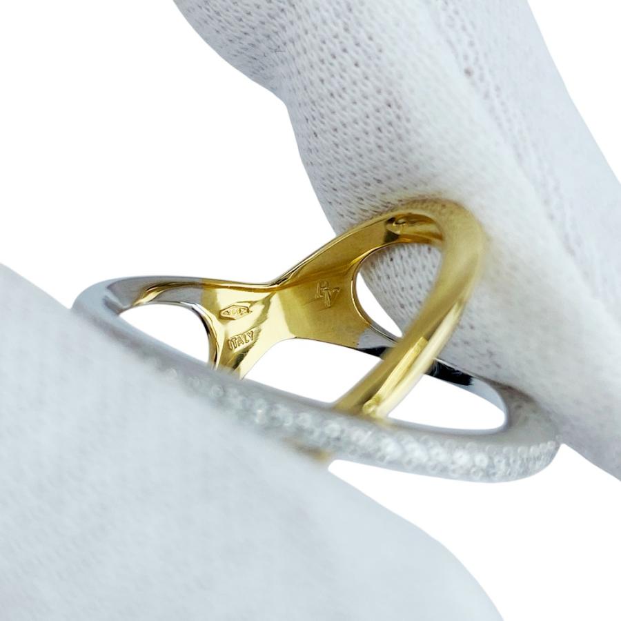 ポンテヴェキオ ■中古■ リング 指輪 アクセサリー イエローゴールド シルバー ダイヤ K18 750 YG WG D0.13ct #13 5.9g 【552885】5 |  | 06