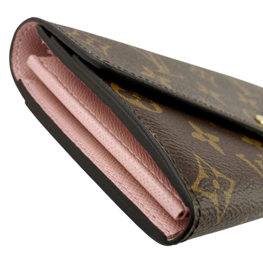 ルイヴィトン ■美品■ ポルトフォイユ サラ 長財布 ウォレット ネーム入り モノグラム ブラウン ピンク M62235 箱 【554049】8 |  | 03