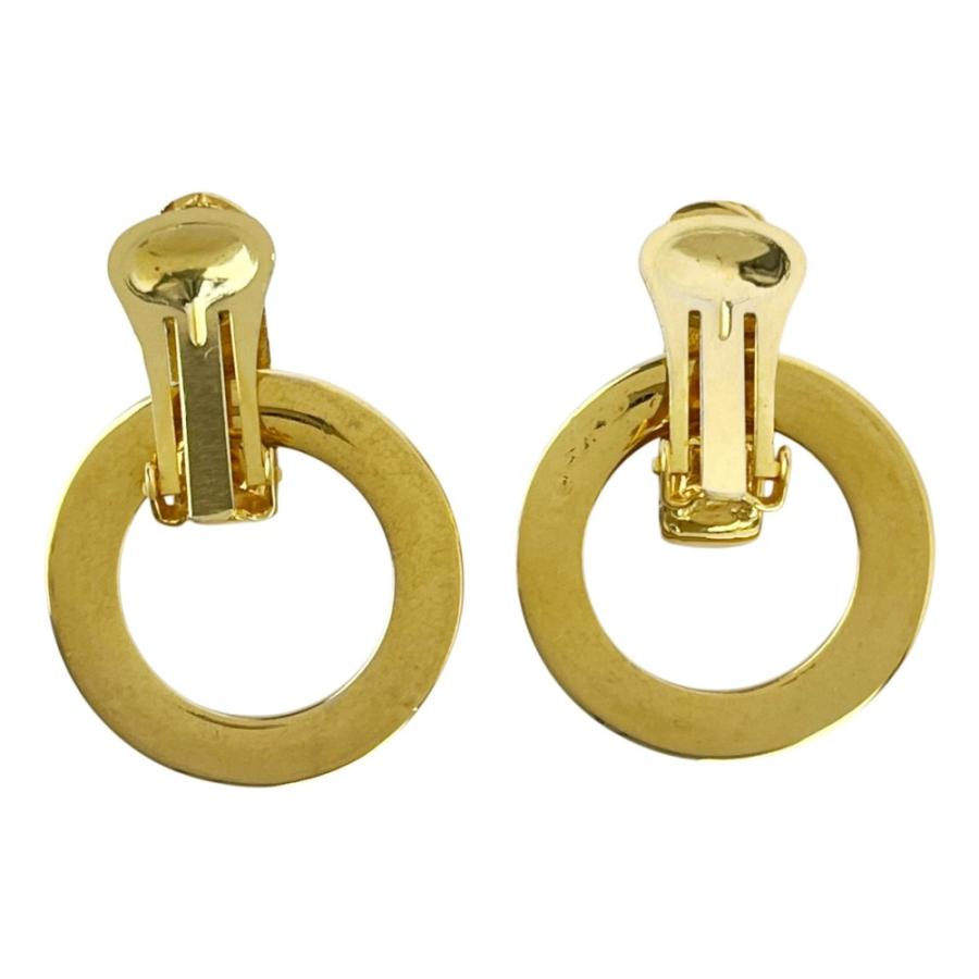 セリーヌ ■美品■ヴィンテージ■ サークルロゴ イヤリング アクセサリー GP ゴールド 【554322】8 |  | 01