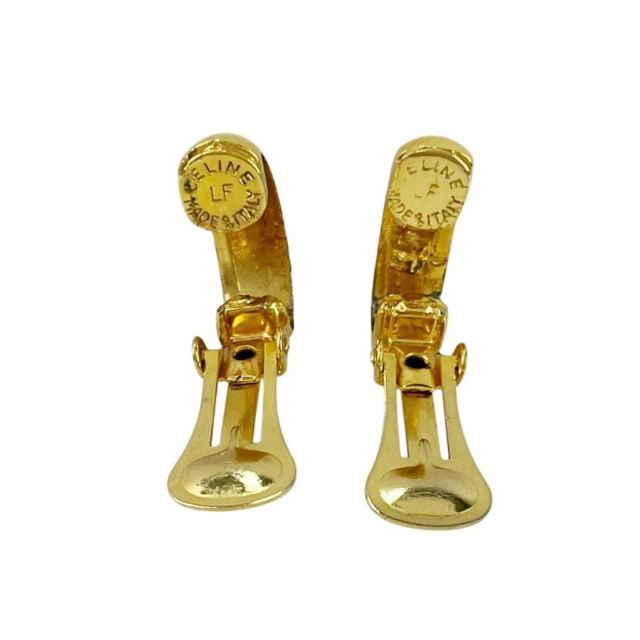 セリーヌ ■美品■ヴィンテージ■ サークルロゴ イヤリング アクセサリー GP ゴールド 【554322】8 |  | 06