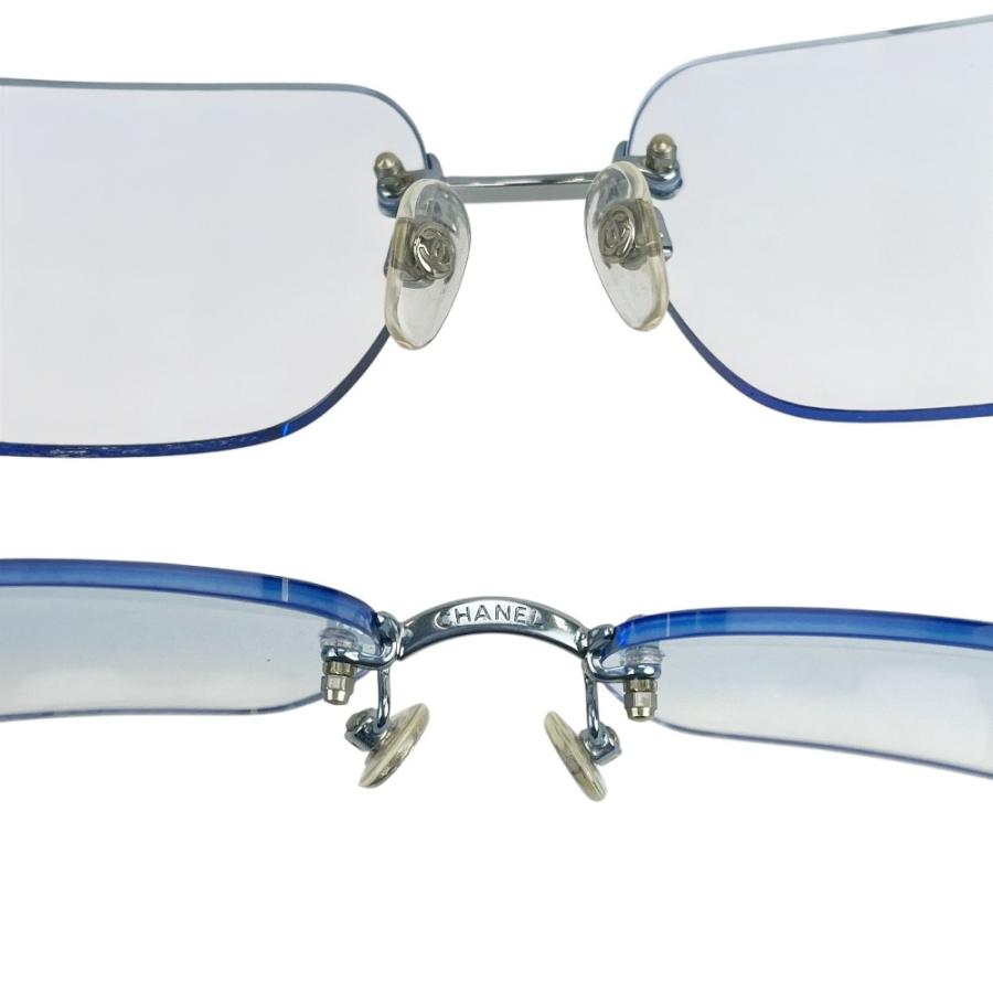 シャネル □美品□ ココマーク サングラス 眼鏡 メガネ リムレス