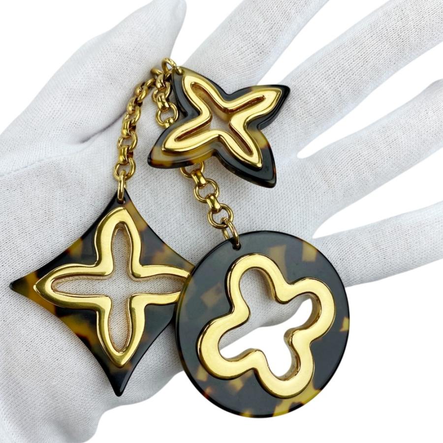 ルイヴィトン ■中古■ ビジューサック アンソレンス キーホルダー バッグチャーム べっ甲柄 GP ブラウン M65087 箱 【555312】11 |  | 07