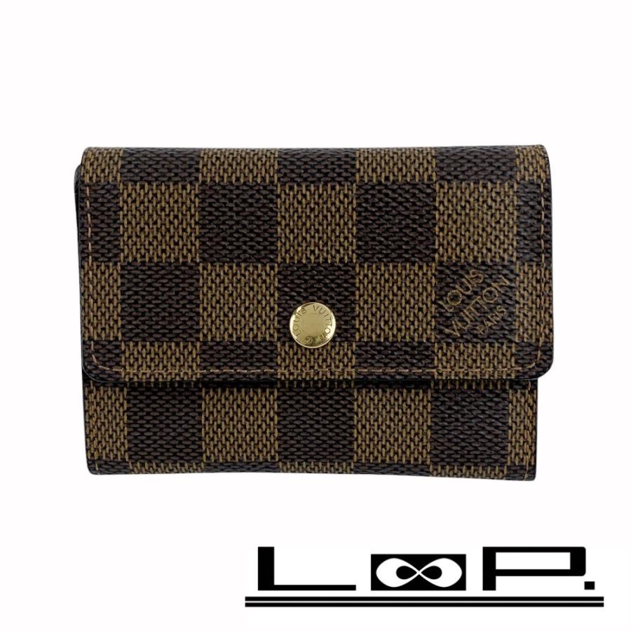 ルイヴィトン ■美品■ ポルトモネ プラ コインケース 小銭入れ コンパクト 財布 ダミエ ブラウン N61930 【555329】7 | 