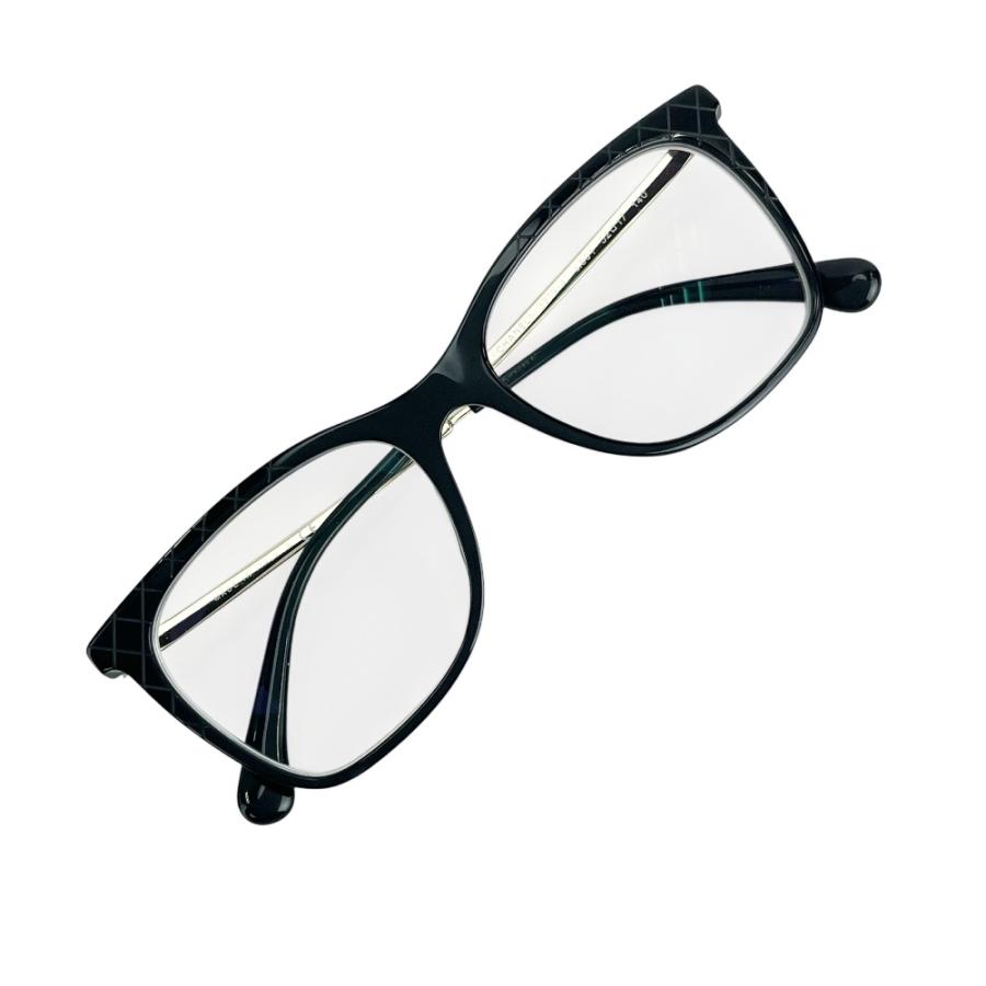 シャネル ■新同■ マトラッセ 眼鏡 度入り 黒縁 メタル ブラック ゴールド 3379-A c.501 52□17 140 箱 【555404】11 シャネル □新同□ マトラッセ 眼鏡 度入り 黒縁 メタル ブラック