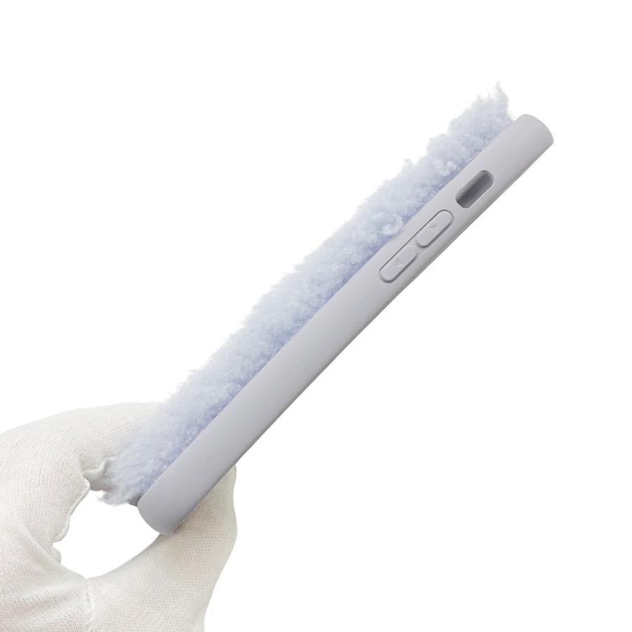 ミュウミュウ ■未使用■ スマホ iPhone 14Pro ケース シープ ファー 羊毛 ブルー 5ZH163 箱 【555688】1 |  | 02