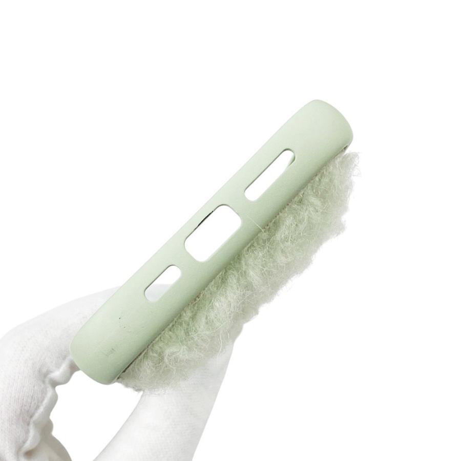 ミュウミュウ ■未使用■ スマホ iPhone 14Pro ケース シープ ファー 羊毛 グリーン 5ZH163 箱 【555695】1 |  | 05