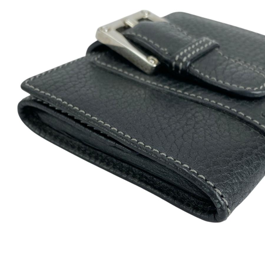 ロエベ ■中古■ コインケース 小銭入れ 財布 ウォレット ベルト レザー ブラック シルバー 【555848】5 |  | 02