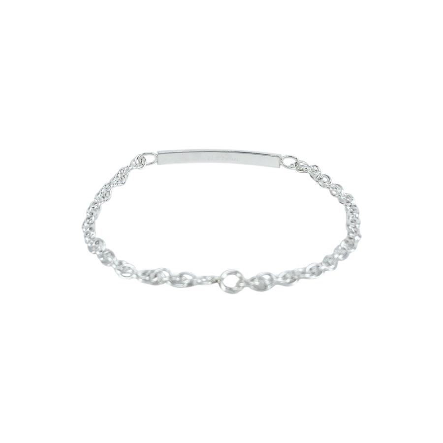 ティファニー ■新同■磨き済■ ID チェーン ブレスレット アクセサリー バー プレート シルバー SV 925 【556760】11 |  | 03