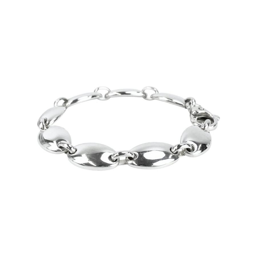 ティファニー ■美品■ ぺブル リンク オーバル ヴィンテージ ブレスレット アクセサリー SV925 シルバー 【556777】13 |  | 03