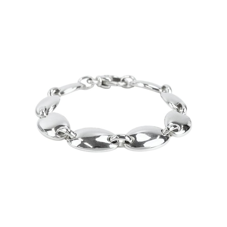 ティファニー ■美品■ ぺブル リンク オーバル ヴィンテージ ブレスレット アクセサリー SV925 シルバー 【556777】13 |  | 04