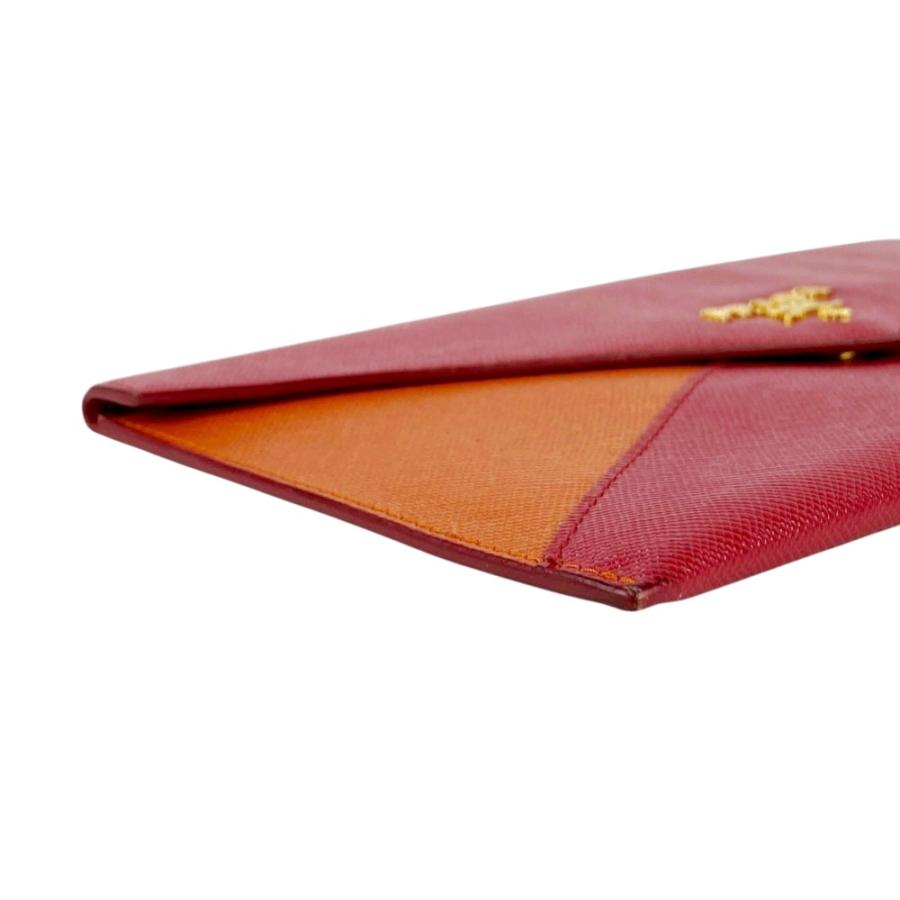 プラダ ■美品■ 長財布 札入れ ウォレット サフィアーノ レッド オレンジ 【556913】12 |  | 02