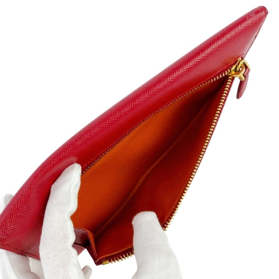 プラダ ■美品■ 長財布 札入れ ウォレット サフィアーノ レッド オレンジ 【556913】12 |  | 07