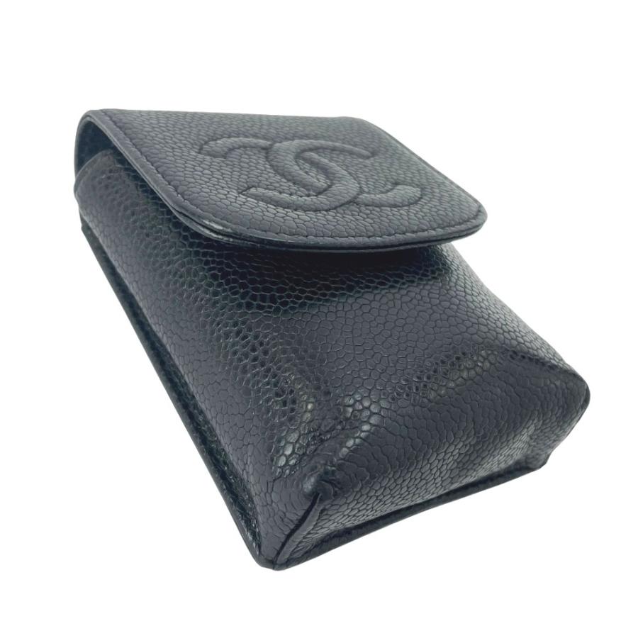 シャネル ■中古■  シガレットケース タバコ 煙草 キャビアスキン ブラック 【557149】7 |  | 02