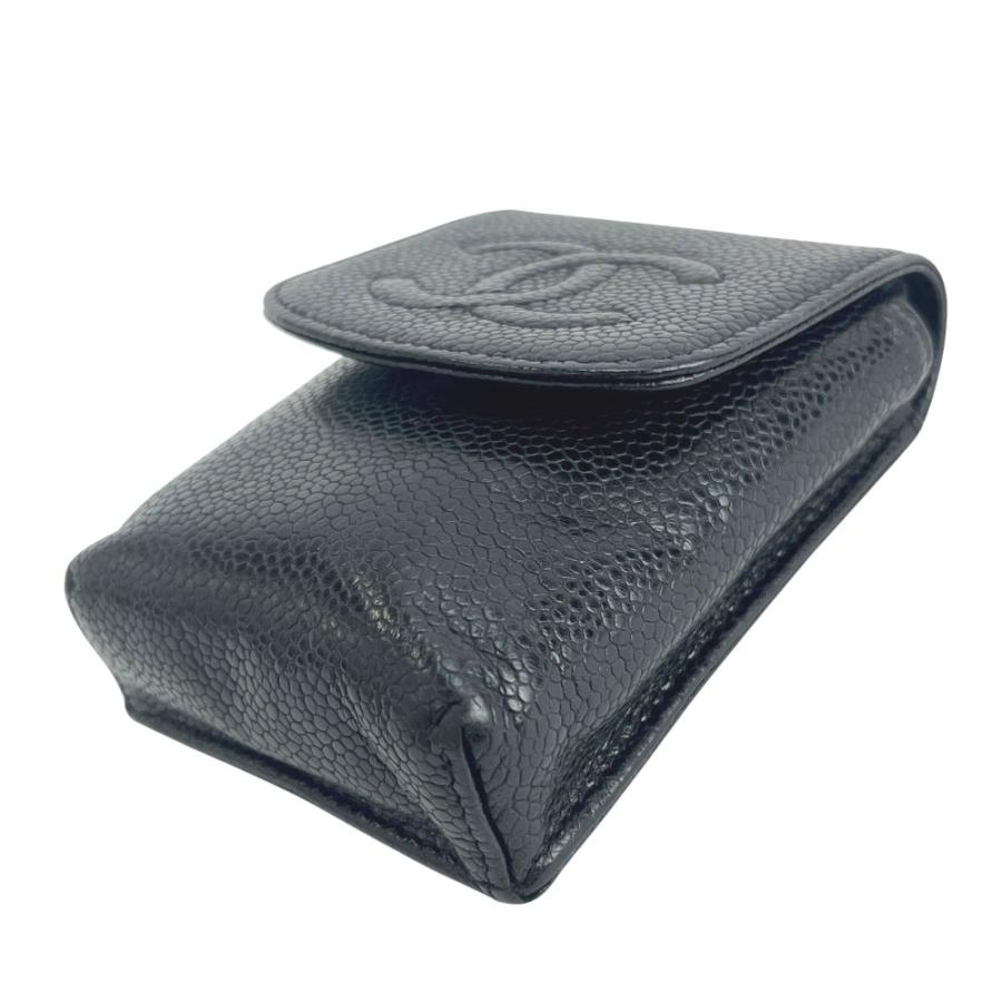 シャネル ■中古■  シガレットケース タバコ 煙草 キャビアスキン ブラック 【557149】7 |  | 03