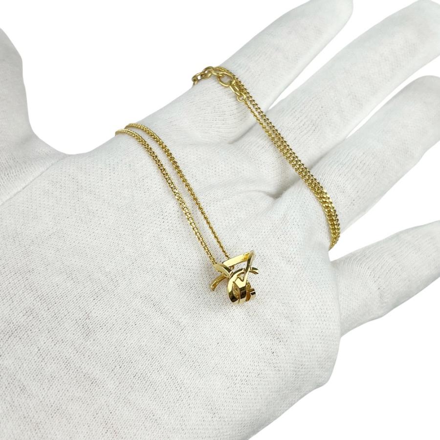 サンローラン ■美品■ モノグラム ツイスト ネックレス ペンダント アクセサリー ゴールド GP 箱 【557163】11 |  | 08