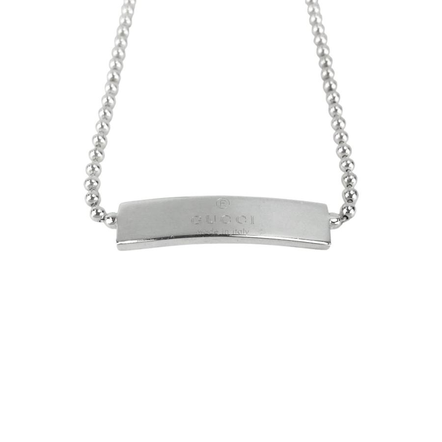 グッチ ■美品■ ロゴ プレート チョーカー ネックレス アクセサリー SV925 シルバー 【557286】13 |  | 03