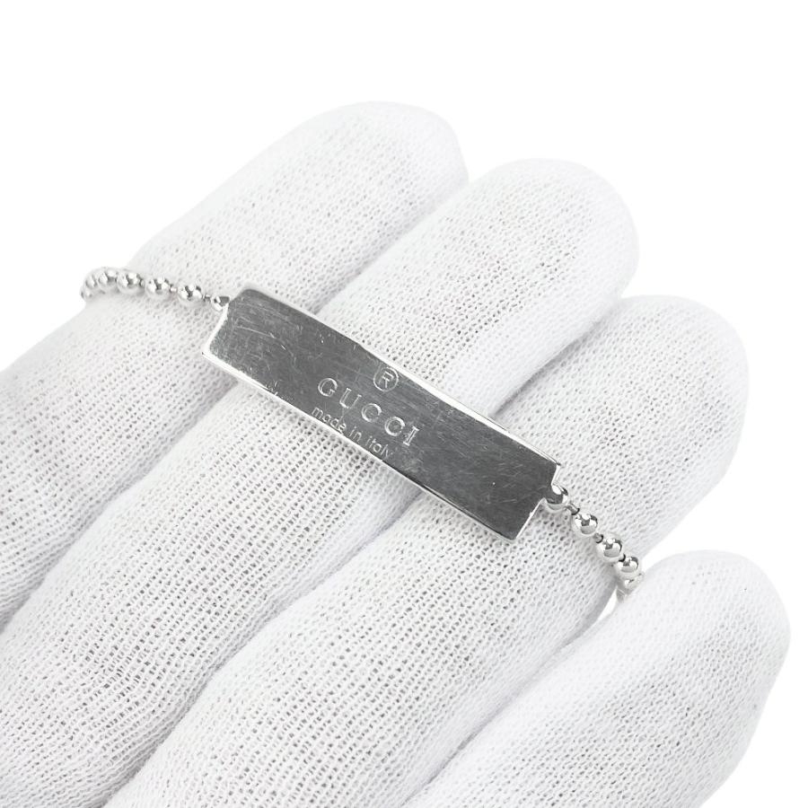 グッチ ■美品■ ロゴ プレート チョーカー ネックレス アクセサリー SV925 シルバー 【557286】13 |  | 07