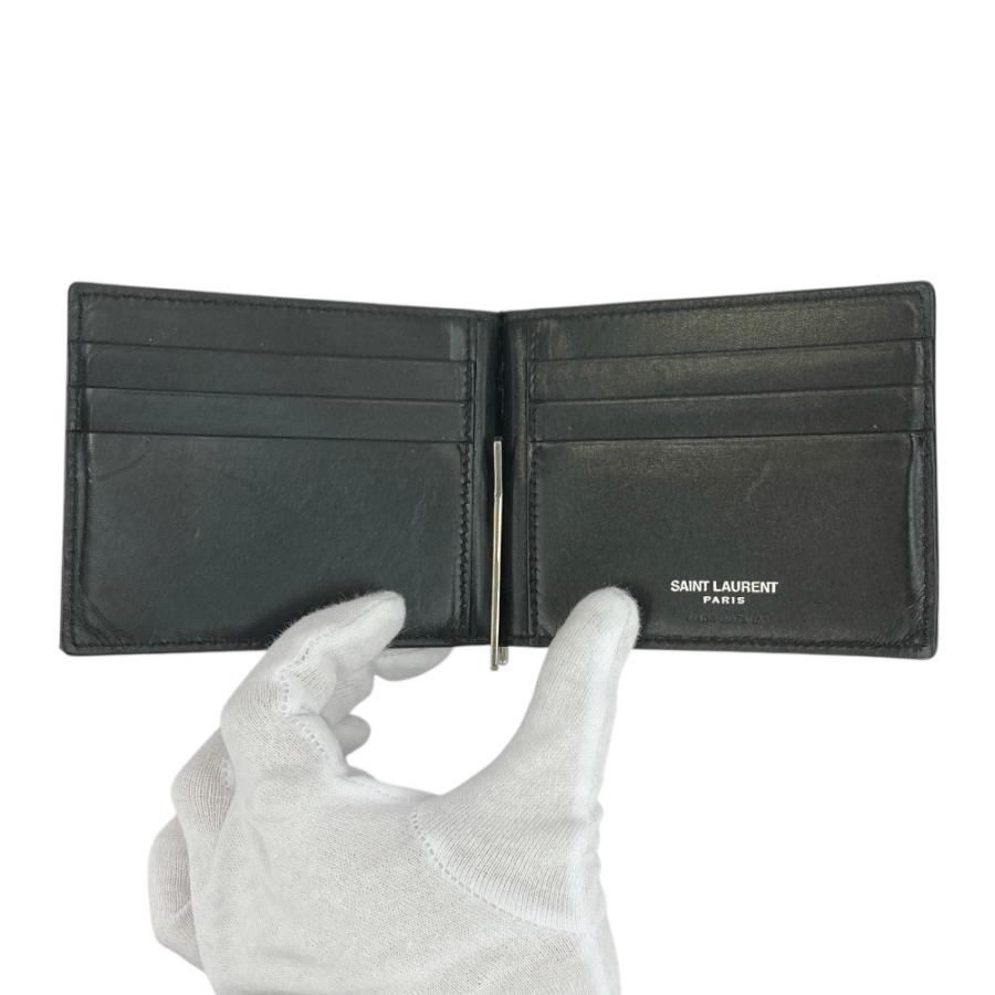 サンローラン □中古□ 二つ折り 札入れ マネークリップ ウォレット