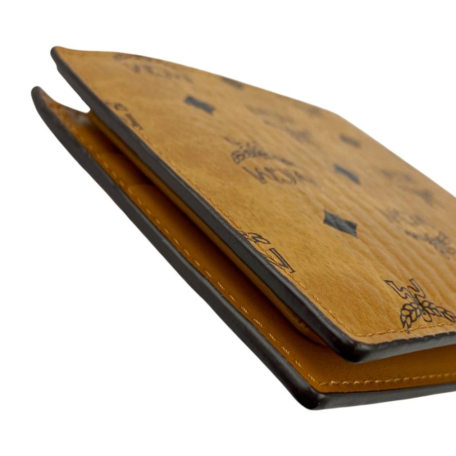 MCM ■未使用■ ヴィセトス 二つ折り コンパクト 財布 レザー キャメルブラウン 箱 【557958】8 |  | 05