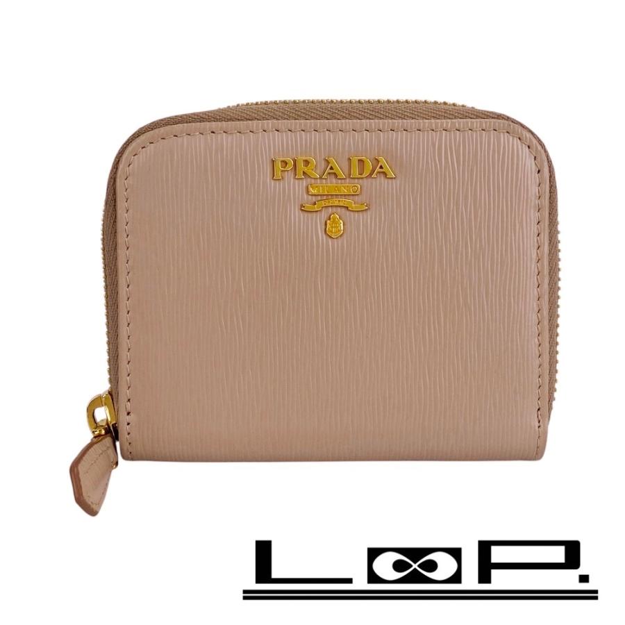 プラダ ■美品■ ラウンド コインケース 小銭入れ コンパクト 財布 サフィアーノ ピンク 1MM268 【558511】5 | 